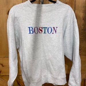Boston embroidered crew neck - Medium